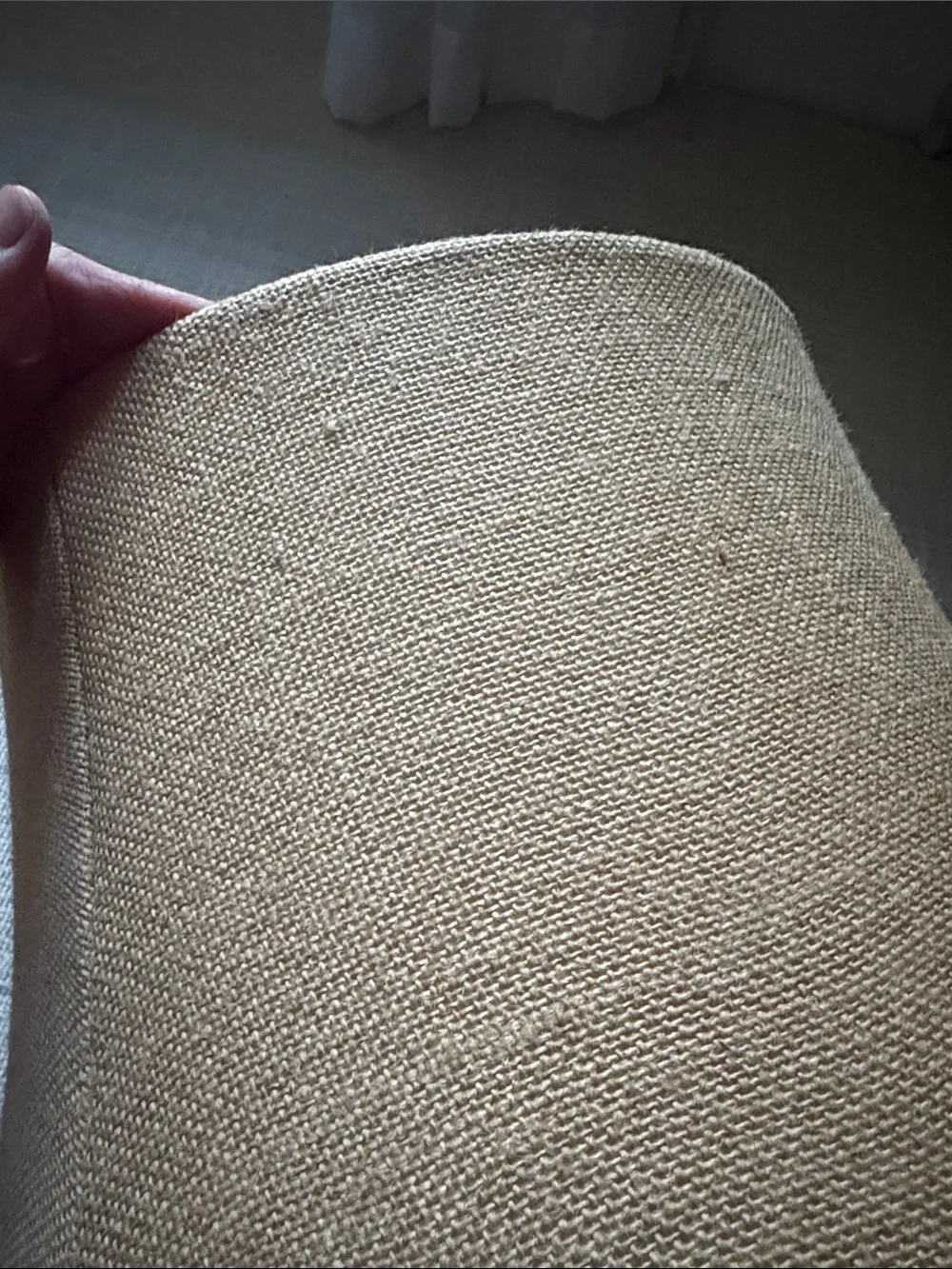 Pottery barn burlap lamp shades